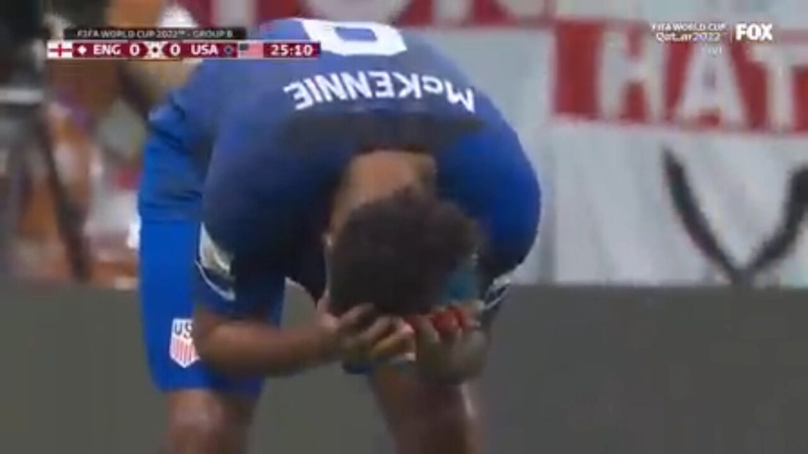 Weston McKennie just misses