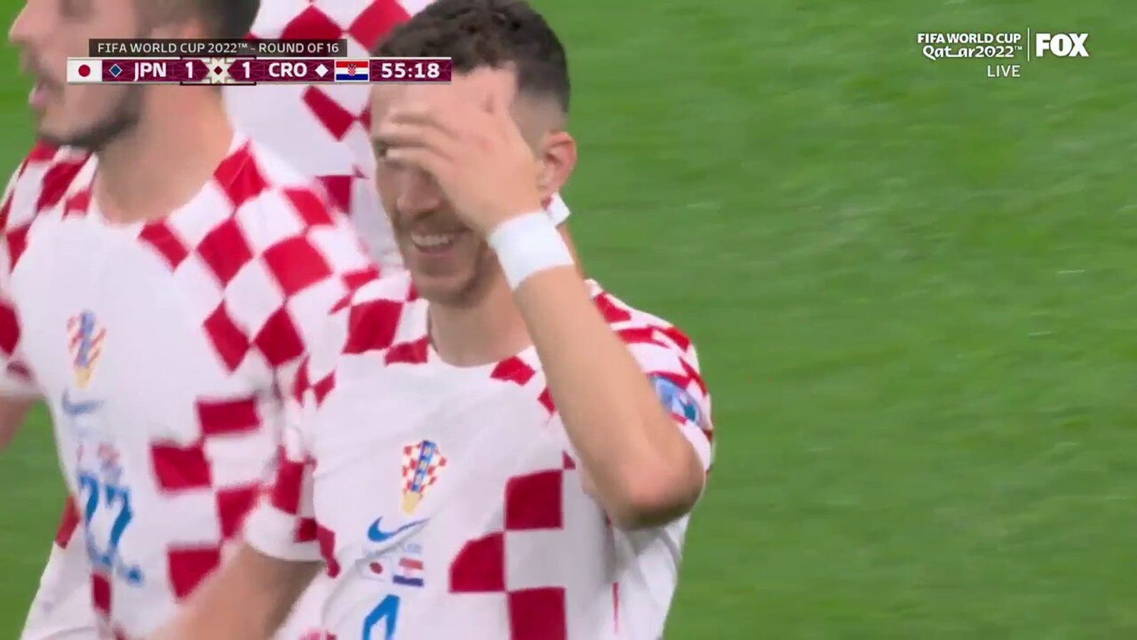 Ivan Perisic scores for Croatia