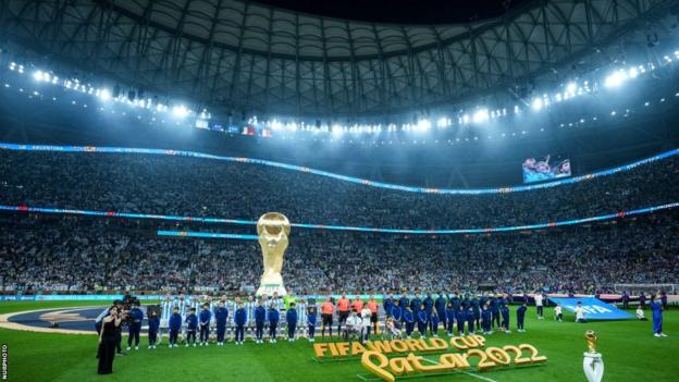 The Losail Stadium before the final of the 2022 Qatar World Cup