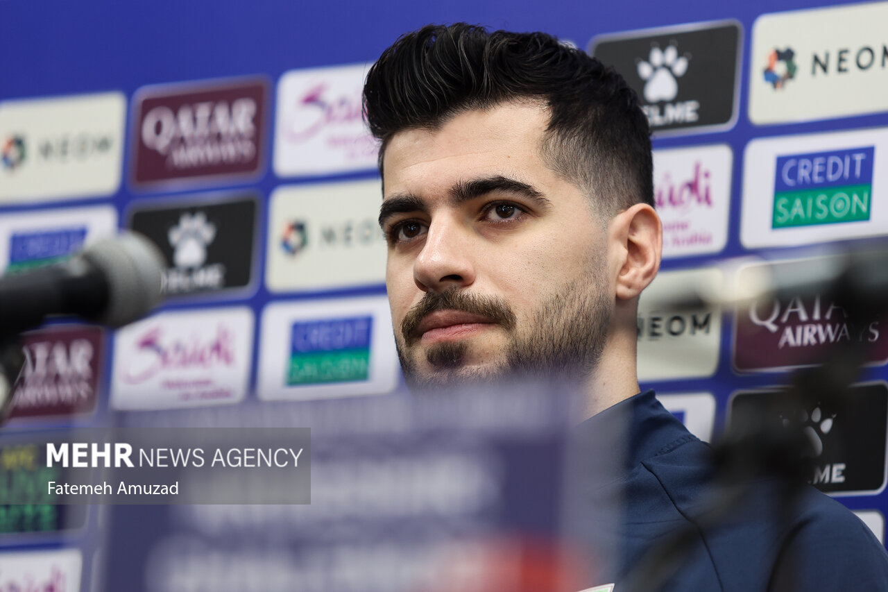 Press conference of Iran, North Korea natl. football teams
