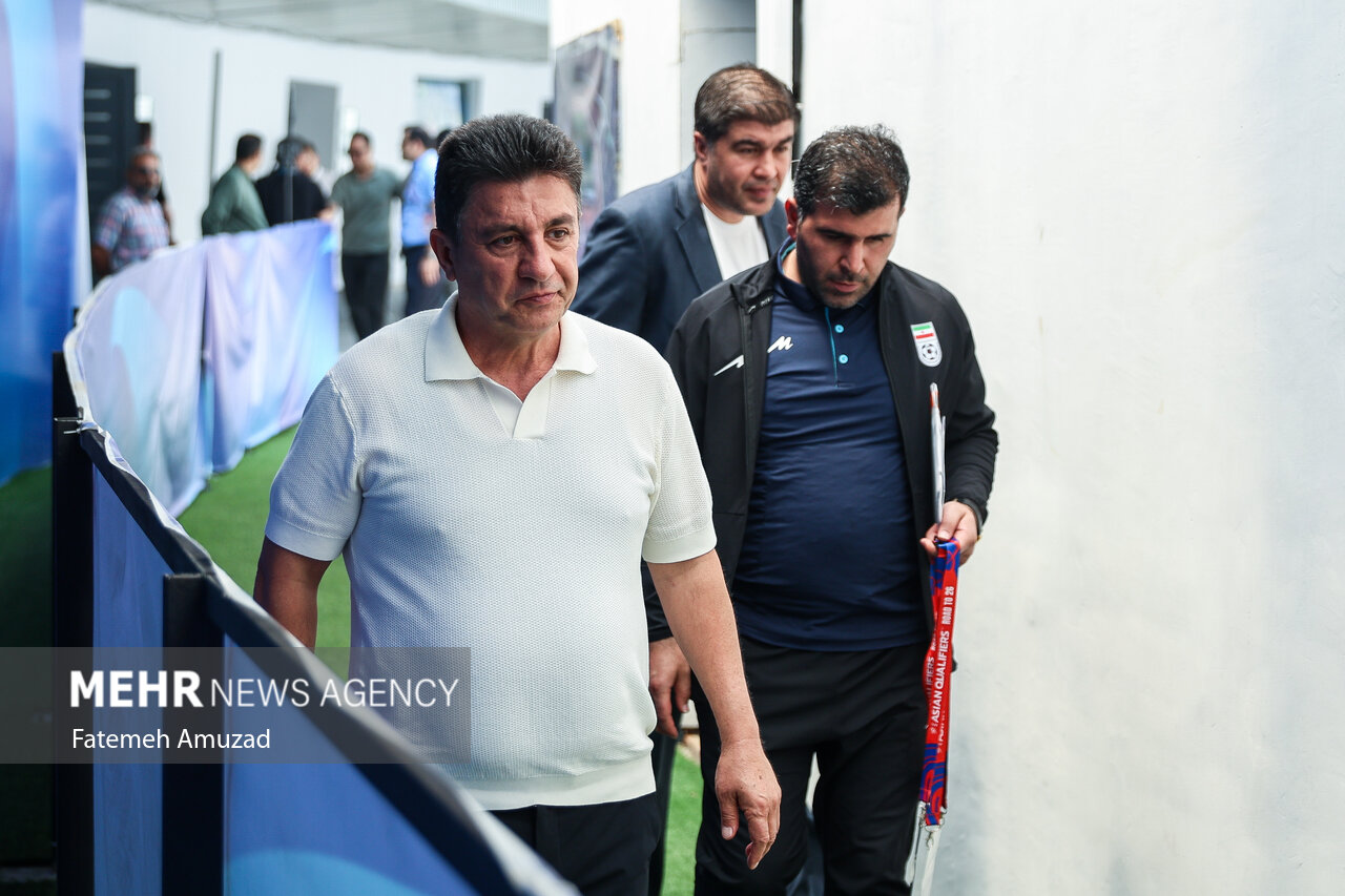Press conference of Iran, North Korea natl. football teams

