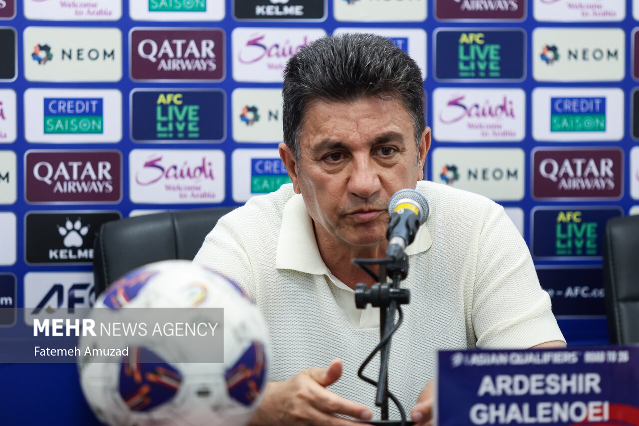 Press conference of Iran, North Korea natl. football teams
