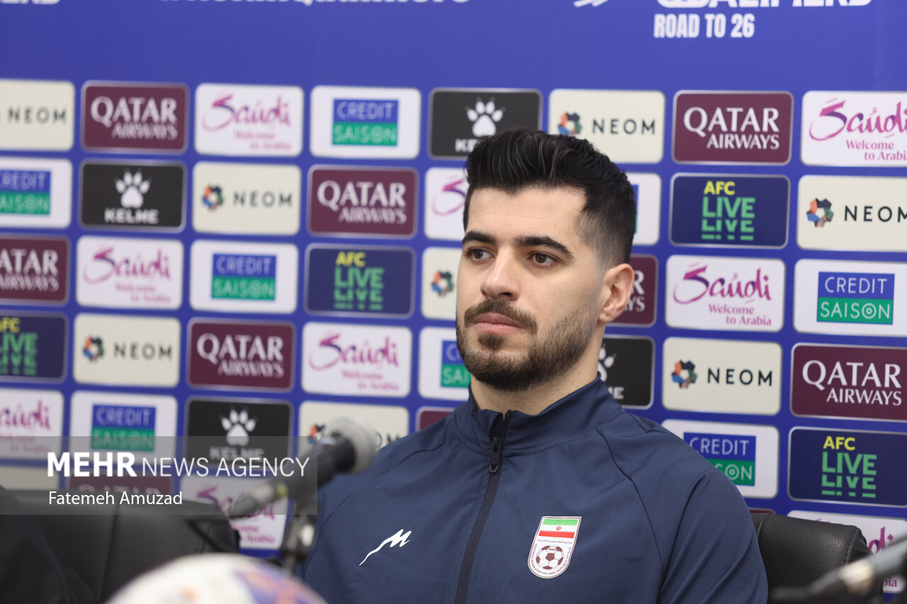 Press conference of Iran, North Korea natl. football teams
