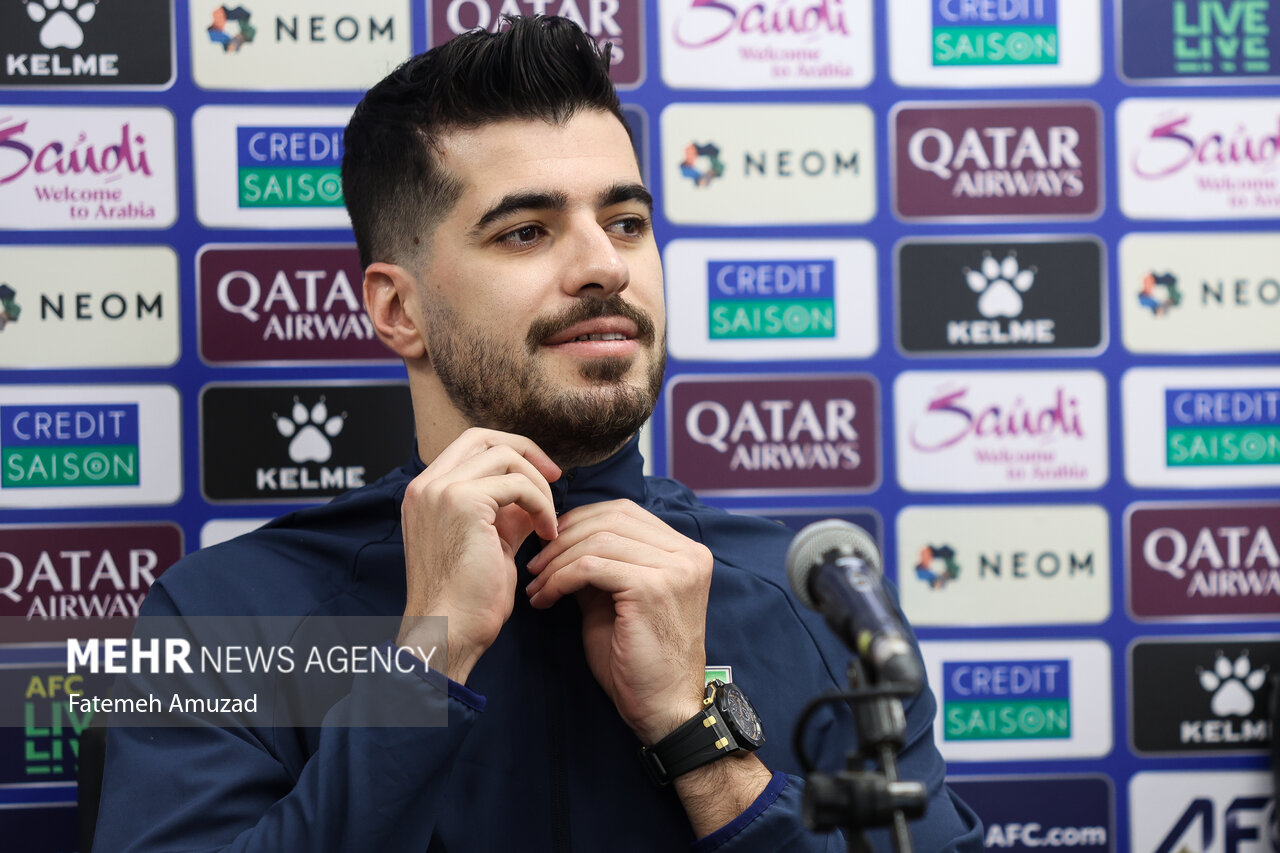 Press conference of Iran, North Korea natl. football teams
