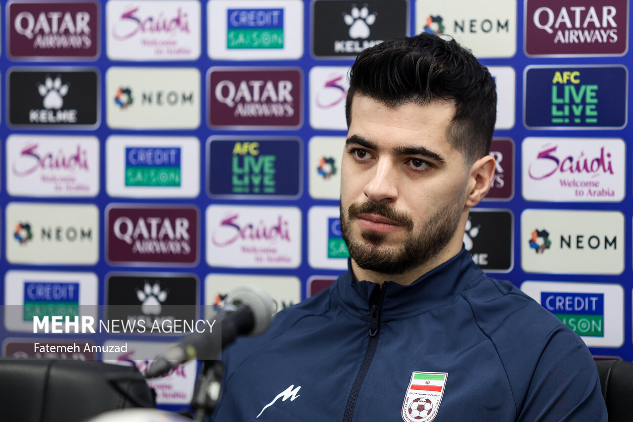 Press conference of Iran, North Korea natl. football teams
