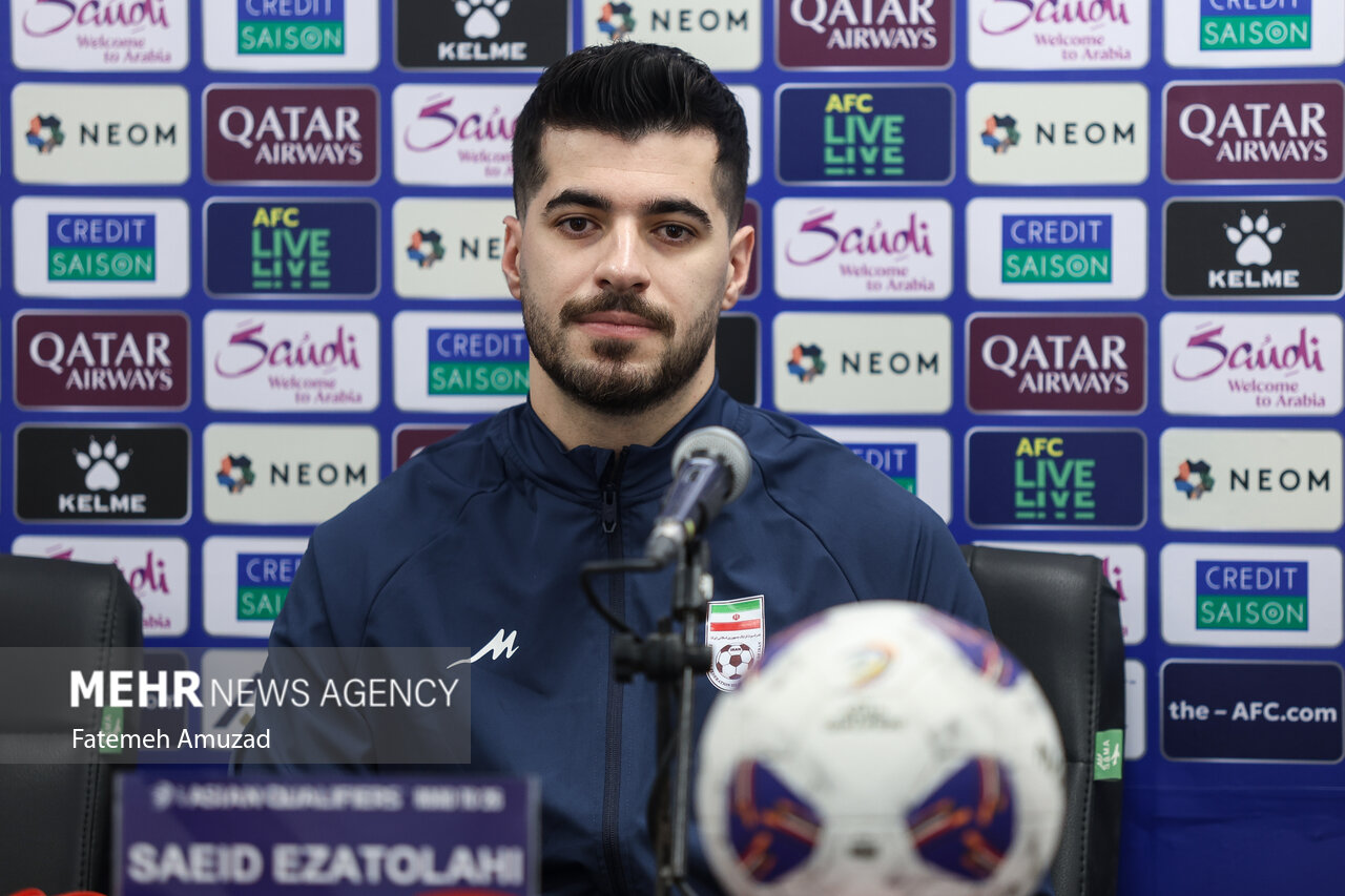 Press conference of Iran, North Korea natl. football teams
