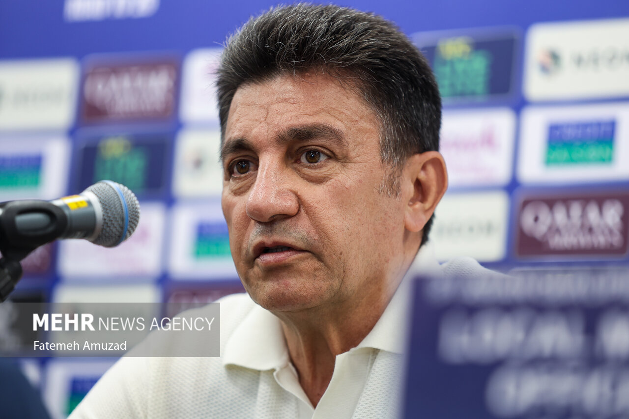 Press conference of Iran, North Korea natl. football teams

