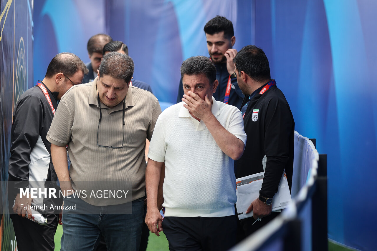 Press conference of Iran, North Korea natl. football teams

