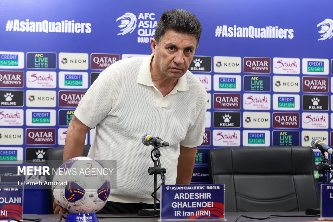 Press conference of Iran, North Korea natl. football teams

