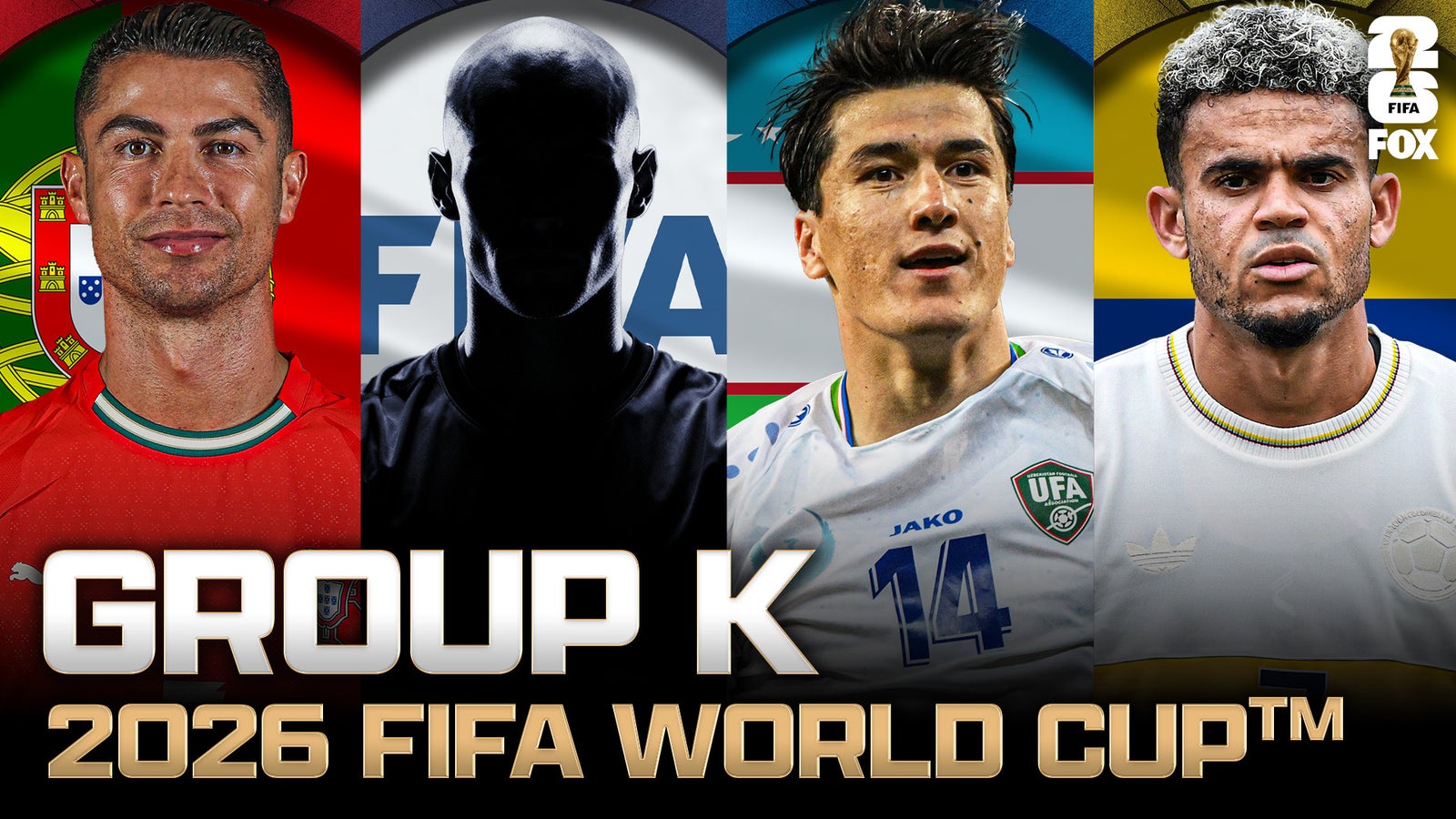 Group K: Portugal, FIFA Playoff 1, Uzbekistan and Colombia | 2026 FIFA World Cup Draw